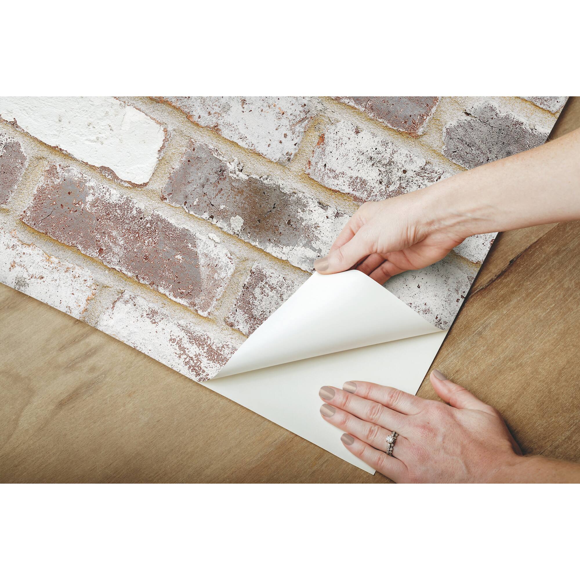 RoomMates Reclaimed Brick Peel & Stick Wallpaper